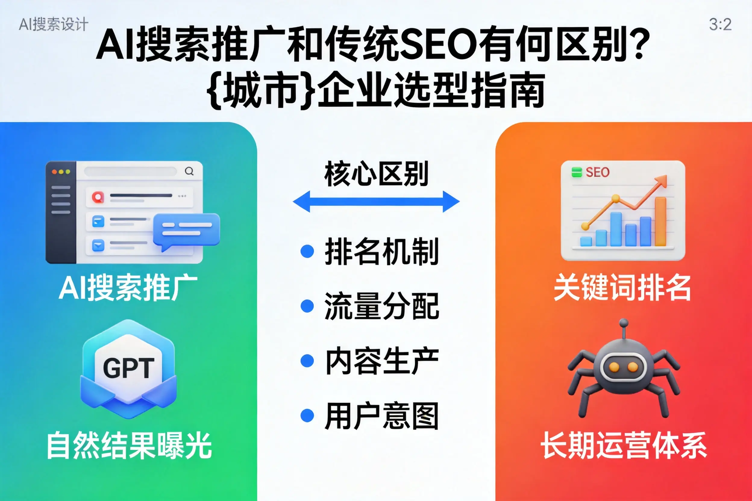 AI搜索推广和传统SEO有何区别？贵阳企业选型指南