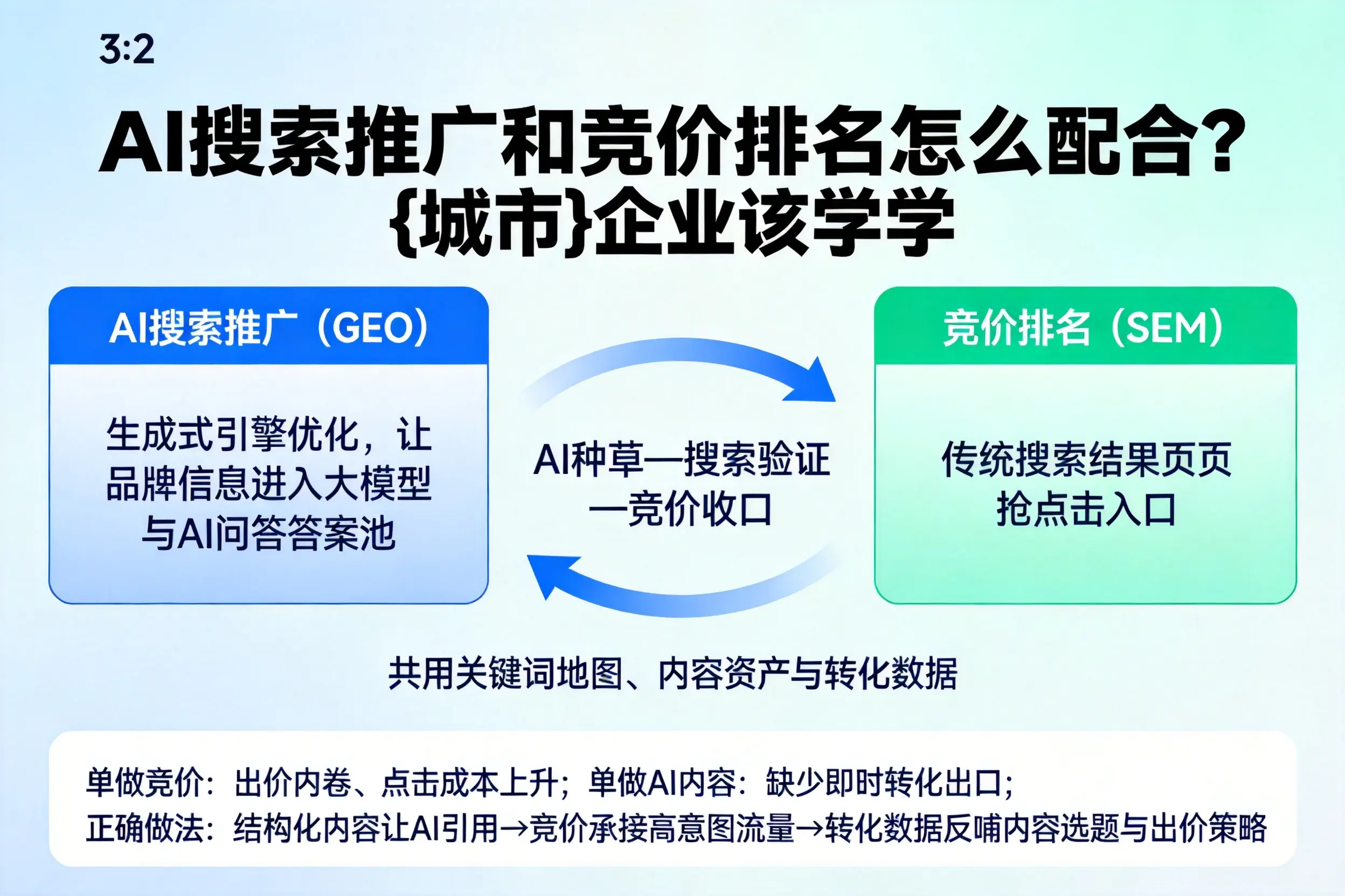 AI搜索推广和竞价排名怎么配合?贵阳企业该学学
