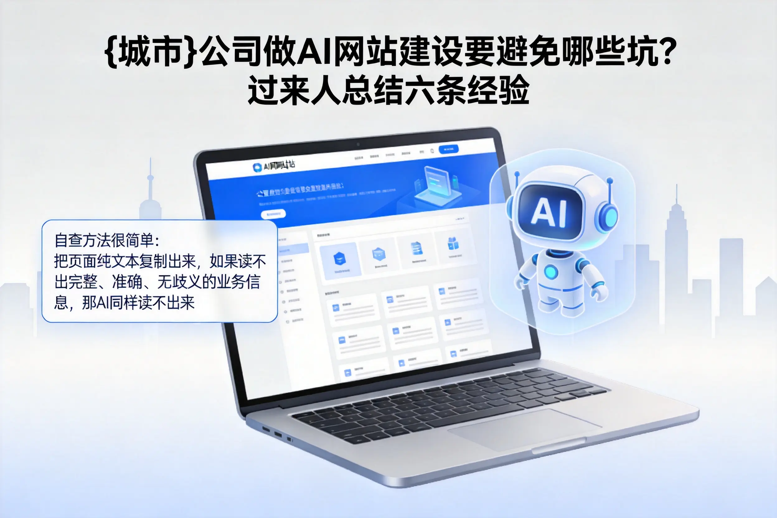 贵阳公司做AI网站建设要避免哪些坑?过来人总结六条经验