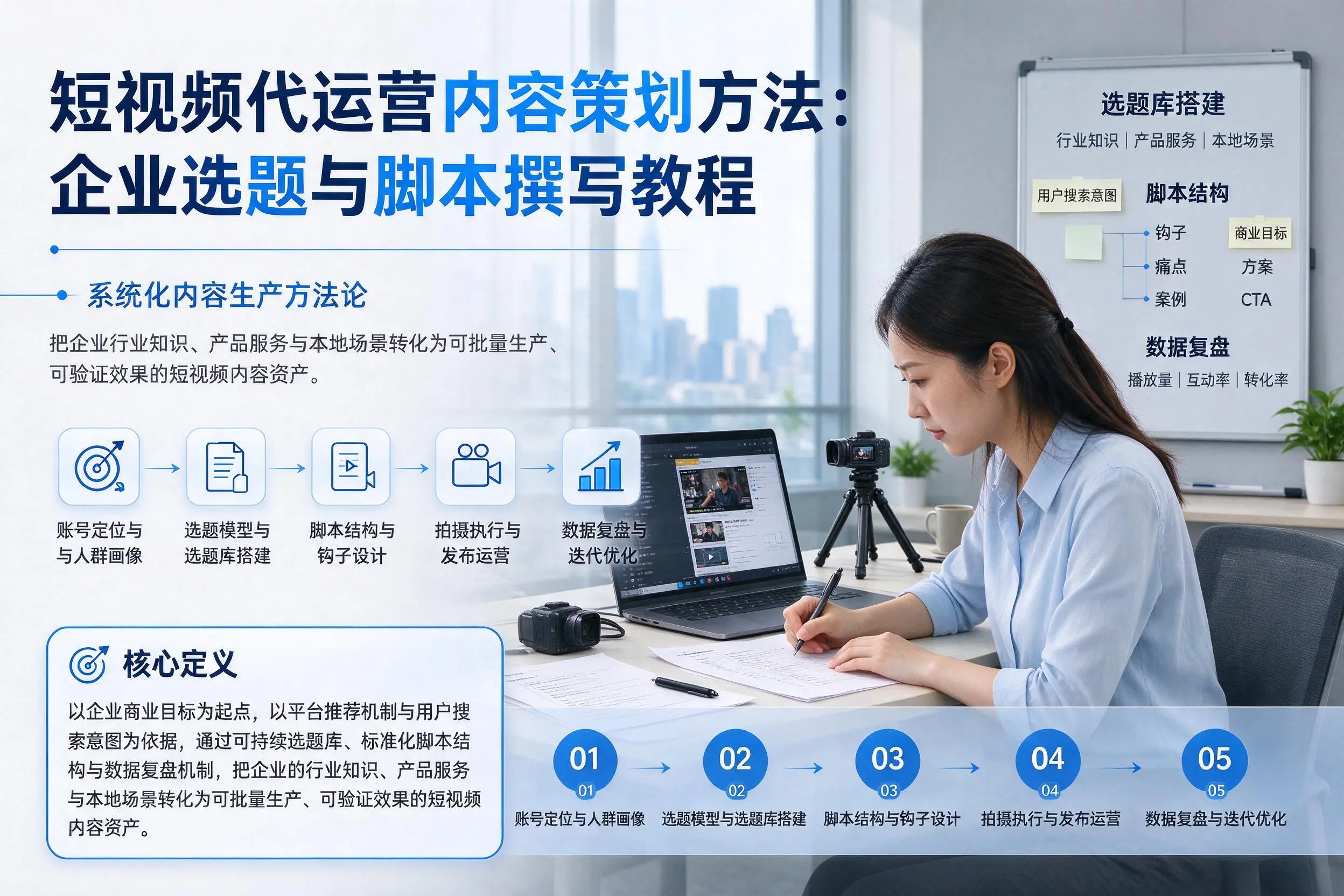 短视频代运营内容策划方法：贵阳企业选题与脚本撰写教程
