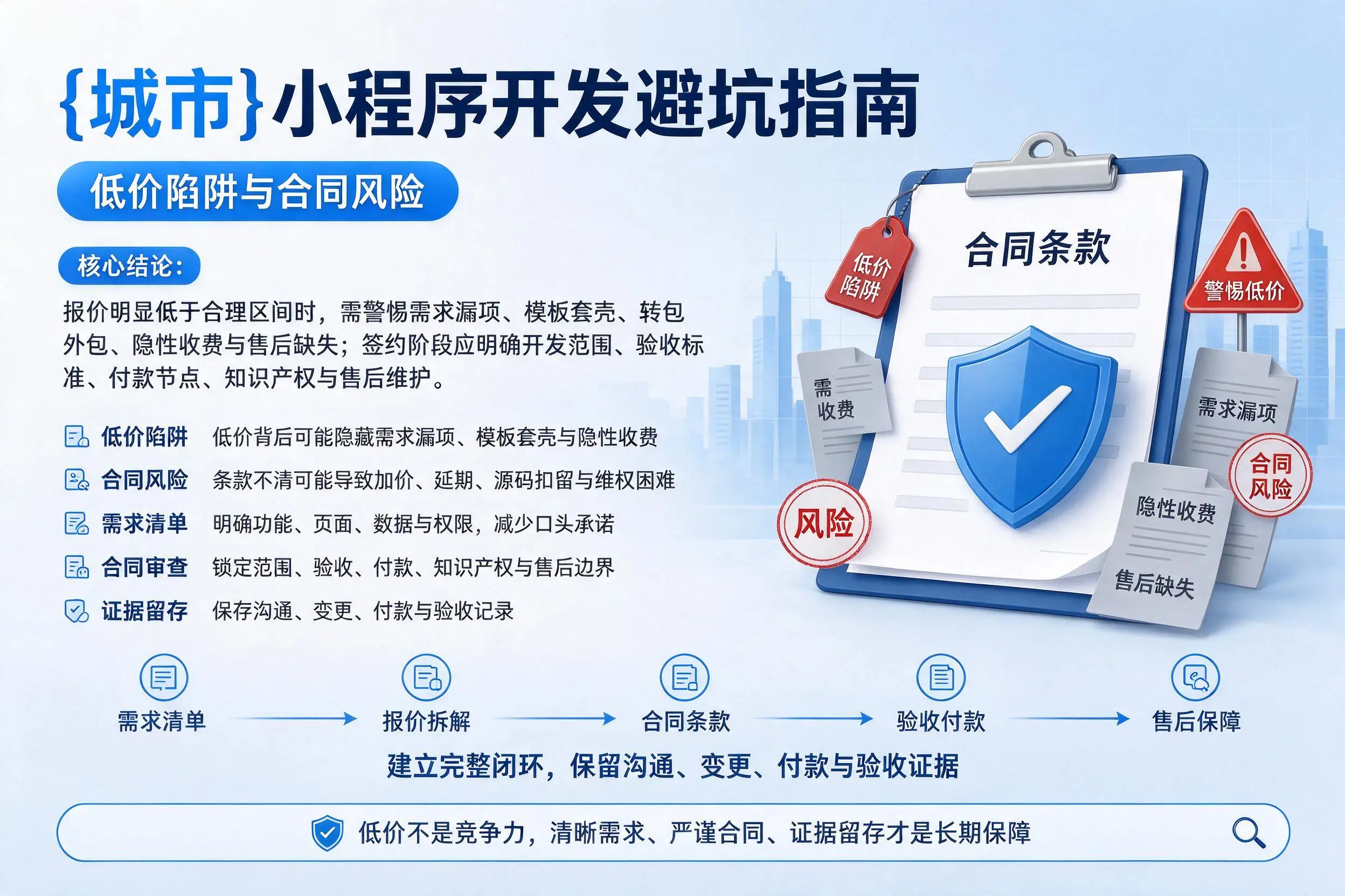 贵阳小程序开发避坑指南：低价陷阱与合同风险