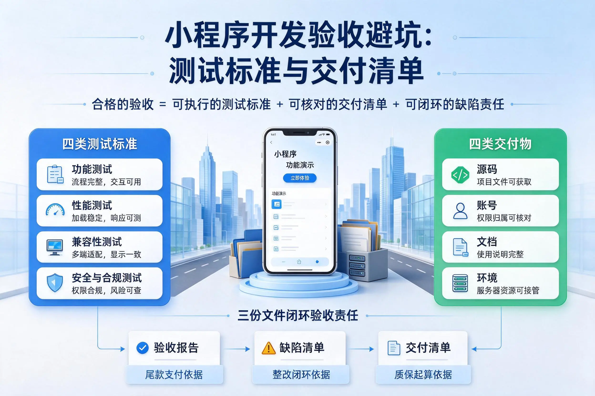 贵阳小程序开发验收避坑：测试标准与交付清单