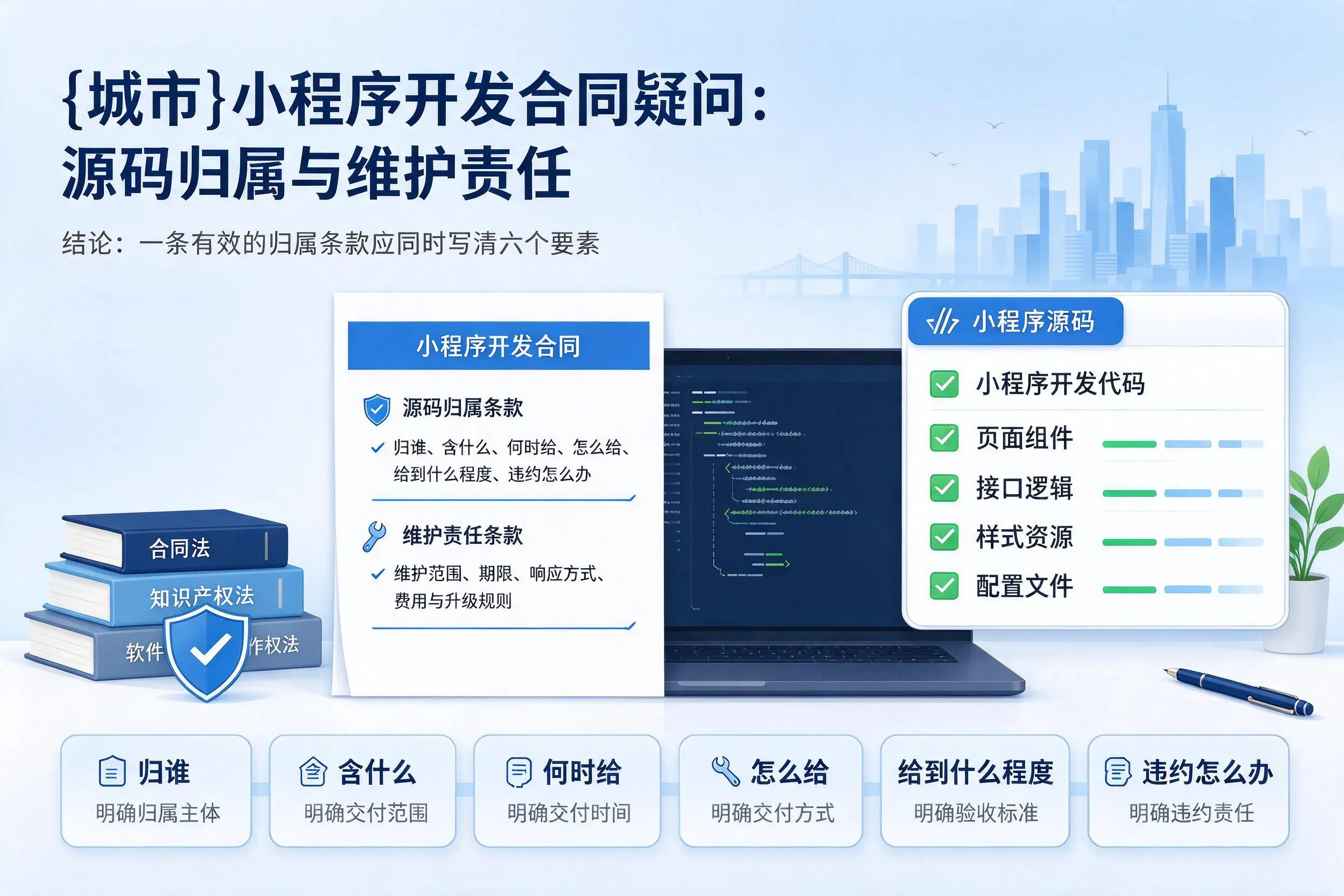 贵阳小程序开发合同疑问：源码归属与维护责任