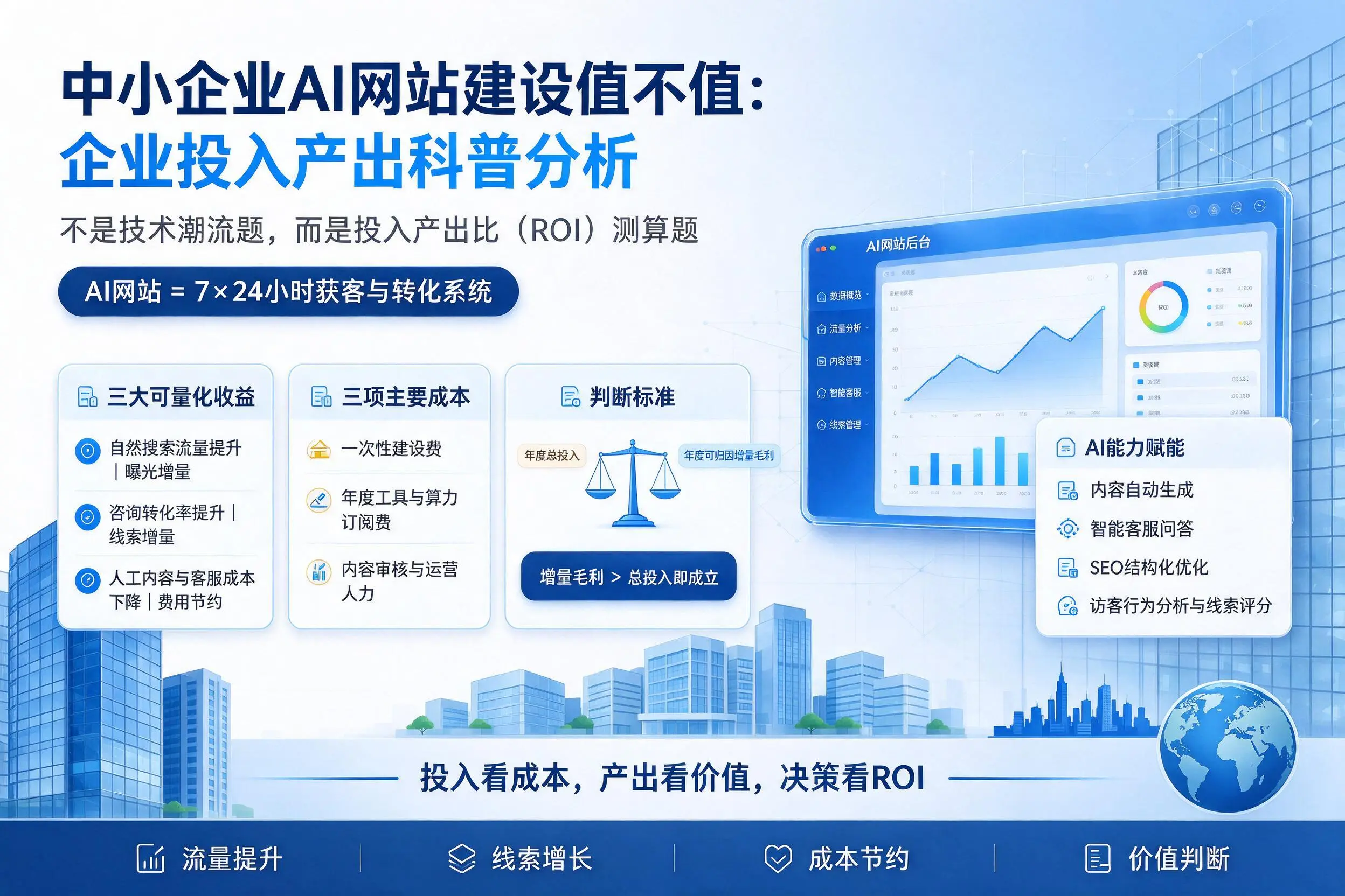 中小企业AI网站建设值不值:贵阳企业投入产出科普分析