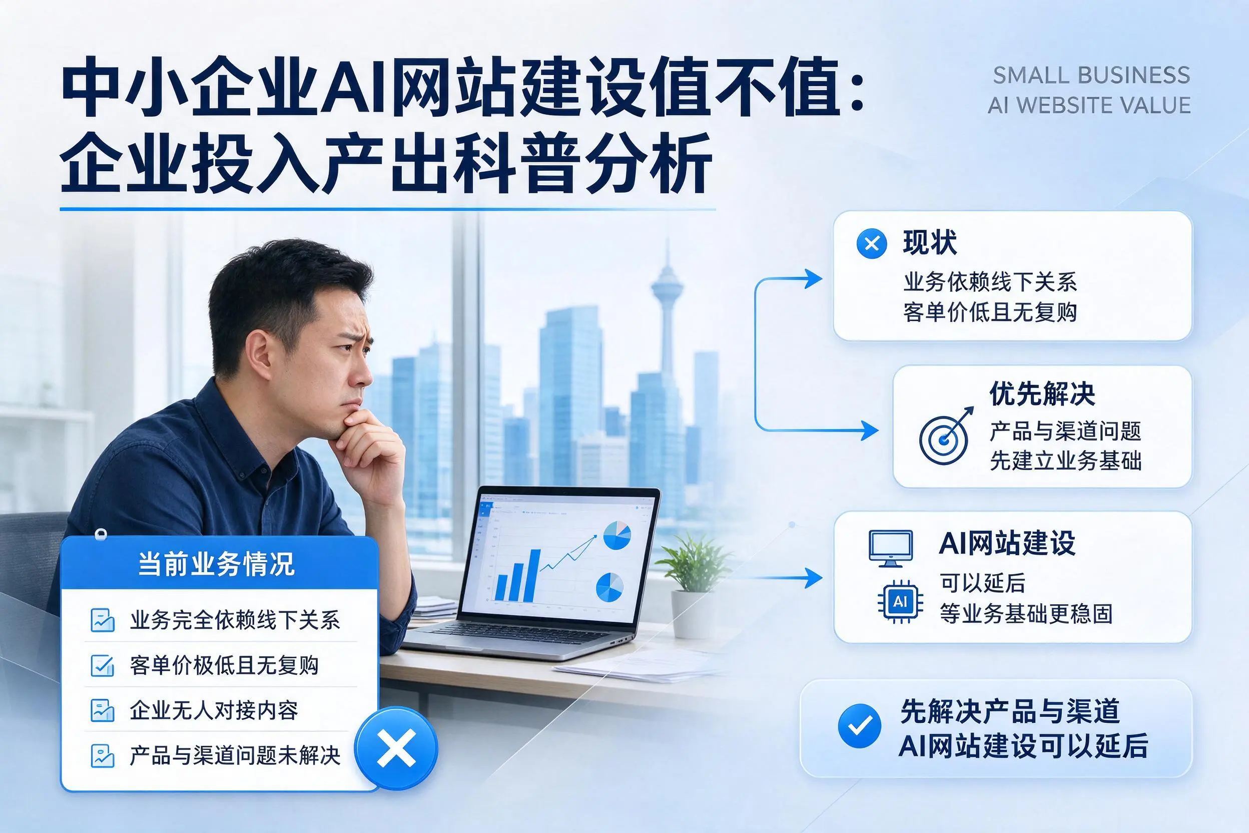 中小企业AI网站建设值不值:贵阳企业投入产出科普分析