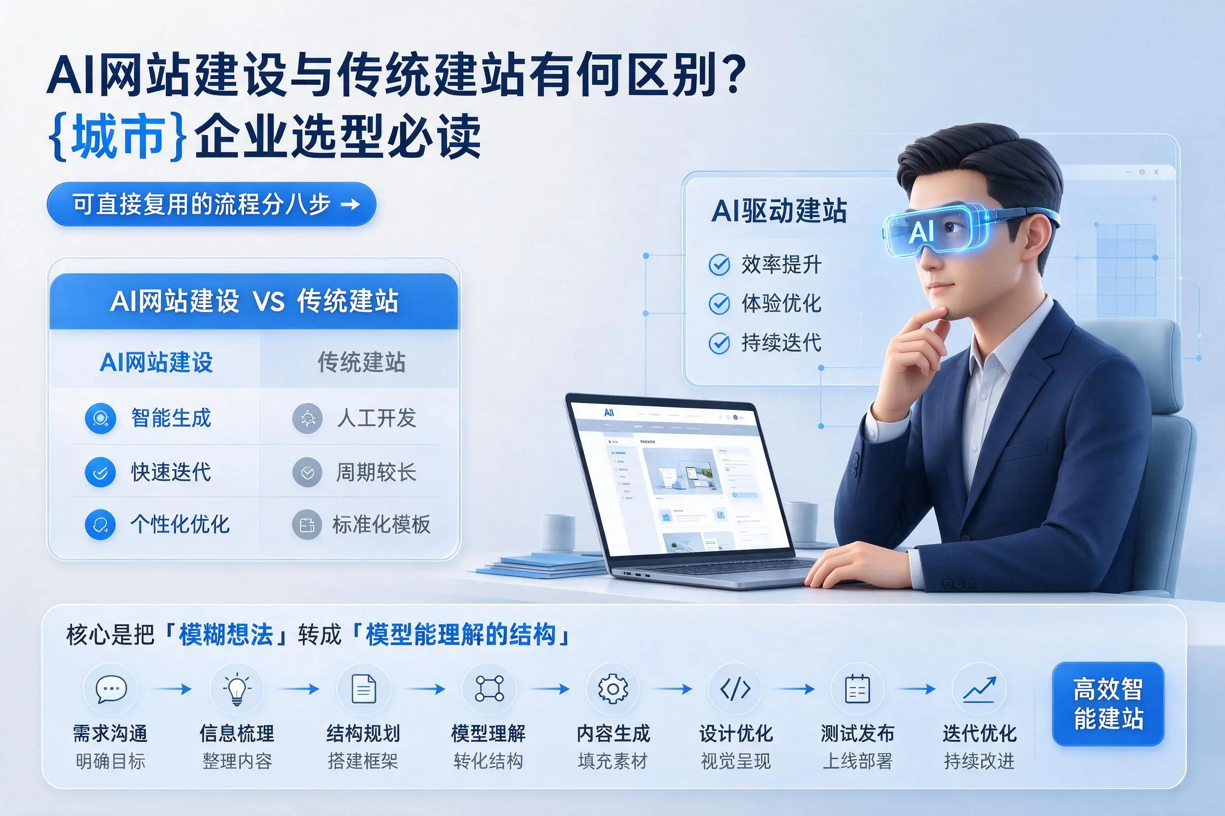 AI网站建设与传统建站有何区别？贵阳企业选型必读