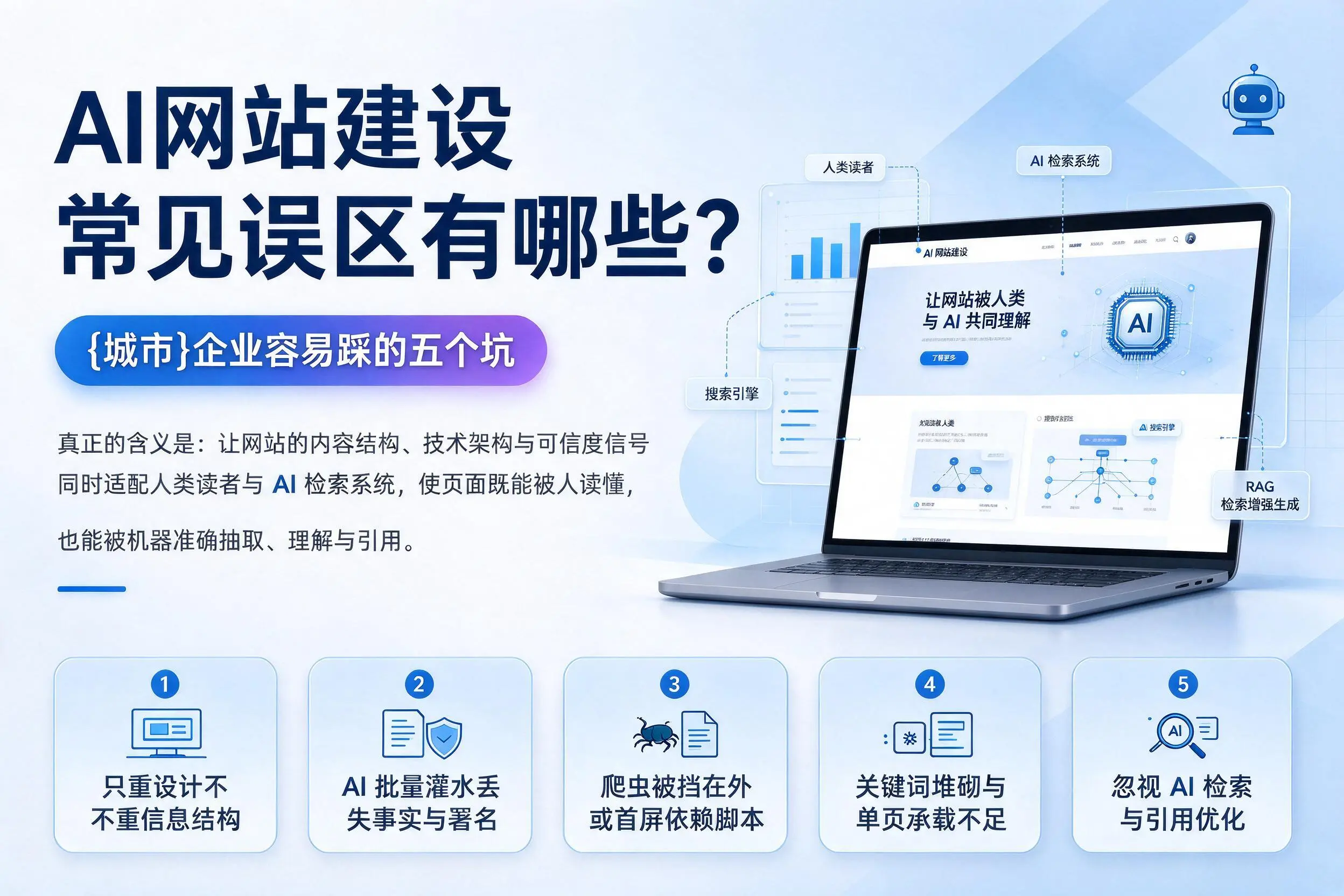 AI网站建设常见误区有哪些？贵阳企业容易踩的五个坑