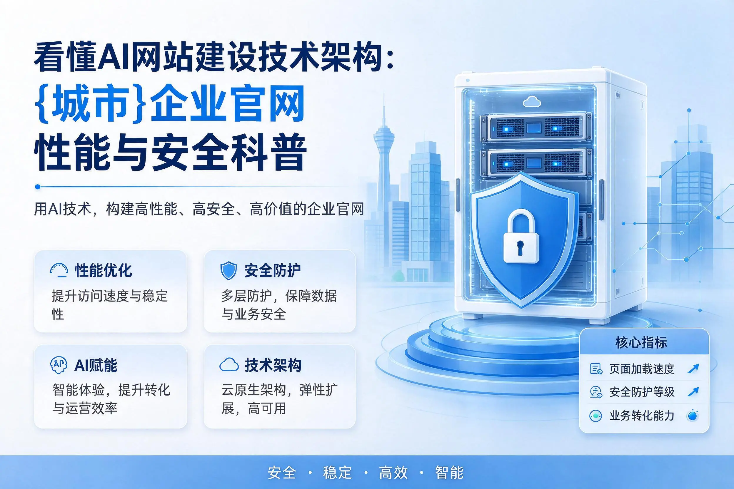 看懂AI网站建设技术架构：贵阳企业官网性能与安全科普
