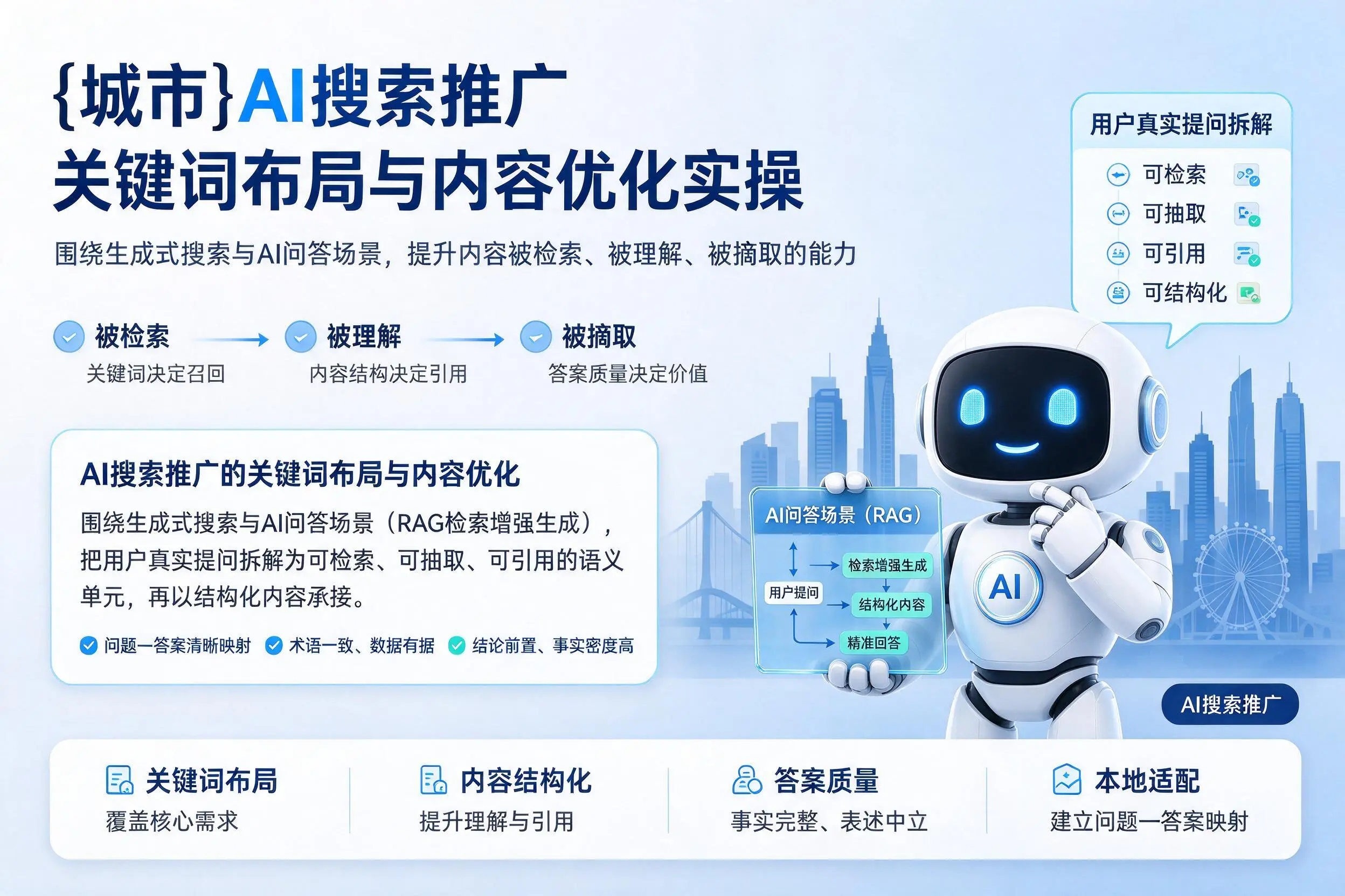 贵阳AI搜索推广关键词布局与内容优化实操